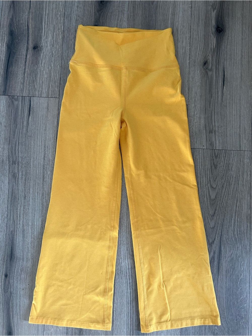 Beyond Yoga Yellow Wide-Leg High-Rise Leggings